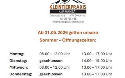 Sommeröffnungszeiten