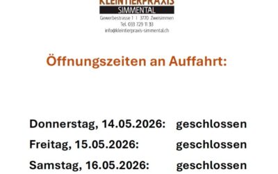 Öffnungszeiten Auffahrt 2026